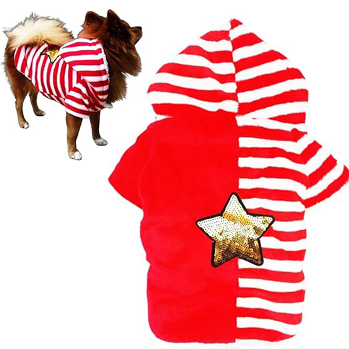 Star Medium Dogs Winter Hoodie